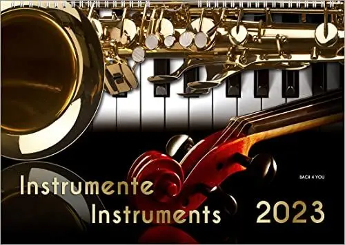 Produktbild: Musikinstrumente, ein Musik-Kalender 2023, DIN A4: Instrumente – Instruments