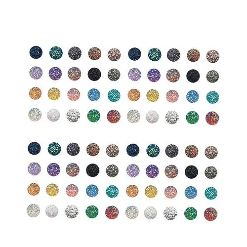 Produktbild: MUSISALY 100 Stück 12 Mm Runde Harzperlen Schmuckherstellungsset Bunte Perlen Für Armbänder Halsketten Ohrringe Zufällige Farbe