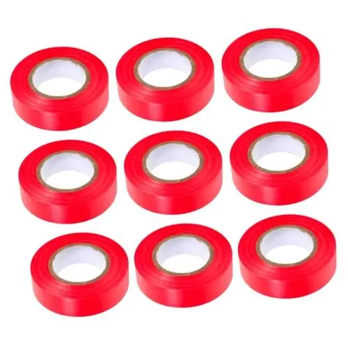 Produktbild: MUSISALY Tape 10st Isolierband Maßkrug Messband Elektrisches Isolierungsband Maßband Elektrische Bänder Elektrisches Klebeband Für Den Innenbereich Farben Von Isolierbändern Drahtband Pvc Rot
