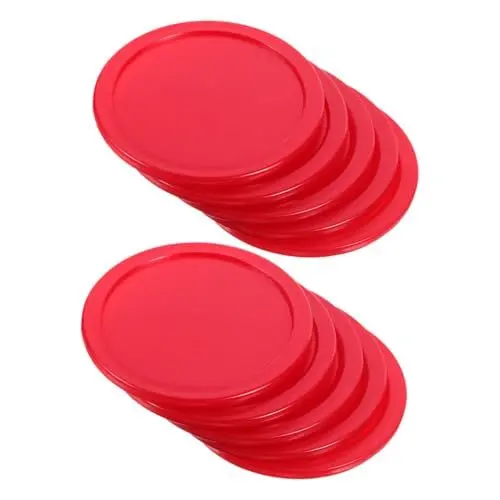 Produktbild: MUSISALY Hockey-Teile-Set 10-teilig Eishockey Für Tischhockeyspiel Spieltisch-zubehör Hockey-tischzubehör Ersatz Rund