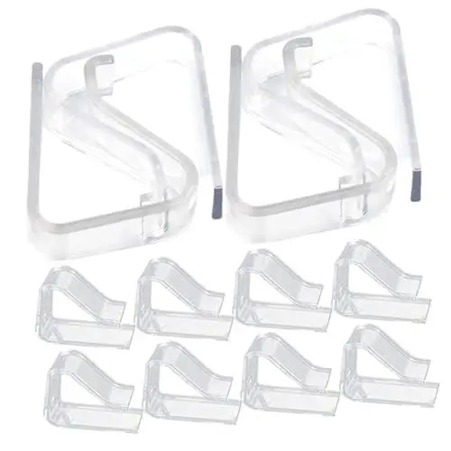 Produktbild: MUSISALY 12St Transparente Tischdeckenklammer leches Halter tischdeckenklammern outdoor tischtuchklammern outdoor Picknick-Tischdeckenclips im Freien Befestigungsclip für Tischdecken Acryl