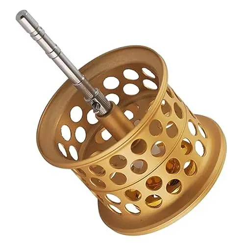 Produktbild: MUSISALY Vollmetall-angelrolle Mit Niedrigem Profil Aluminium-Rad Mit Drahtschale Für Angeln Oxidationsbehandlung Hoch Wasserbeständig