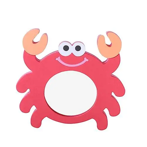 Produktbild: MUSISALY 1Stk Eva-Cartoon-Spiegel Duschspielzeug Badespielzeug Strandspielzeug für Kleinkinder Babyspielzeug kindergeschenk leuchtspielzeug Krabbe Spiegelspielzeug Spiegel-Duschspielzeug
