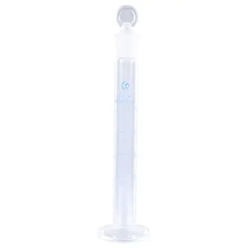Produktbild: MUSISALY 1Stk Messzylinder chemie experimente glassware Glaszylinder Laborzubehör Chemikalienexperimente Wissenschaftsbecher Zylinder mit Helmfutter Laborbedarf Zylinder-Kit Weiß