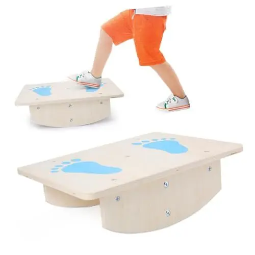 Produktbild: MUSISALY Balance Board Trainer Für Kinder Holzgefertigt Gleichgewichtssportgerät Balance-trainingsstuhl Ausdauertrainer Für Kindergarten