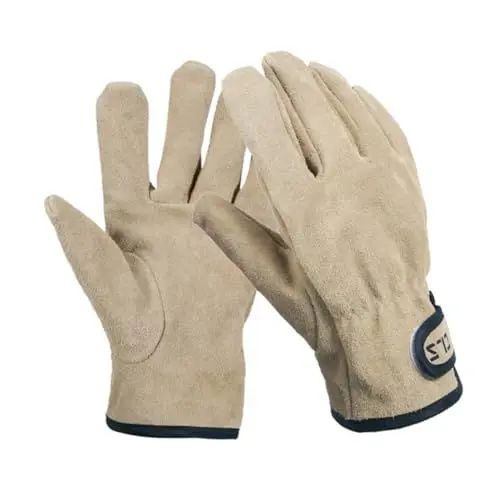 Produktbild: MUSISALY 1 Paar Grillhandschuhe Kochhandschuhe feuerfeste Handschuhe im Freien küchenhandschuhe handschuhe küche mitts Hitzebeständige Handschuhe Outdoor-Campinghandschuh Polyester Khaki