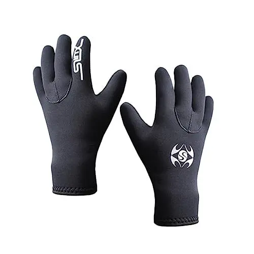 Produktbild: MUSISALY 1 Paar Kratzfeste Tauchhandschuhe Angelhandschuh Fäustlinge Fünf-Finger-Handschuhe neopren Handschuhe neoprenhandschuhe Keine Handschuhe zum Tauchen Schnorchelhandschuhe