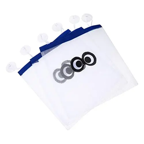 Produktbild: MUSISALY 1 Satz Badezimmer-aufbewahrung Tasche Spielzeugorganisator Aufbewahrung Von Badespielzeug Für Babys Babyspielzeug Bad Aufbewahrungsbeutel Kleinkindspielzeug Blue Polyester