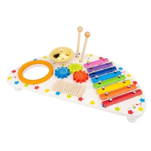 Produktbild: MUSISALY 1 Satz Perkussionsspielzeug Kleinkinderinstrumente Musikinstrumente Für Kinder Spielzeug Für Lerninstrumente Xylophon Interaktives Kinderspielzeug Lustiges Musikspielzeug Hölzern