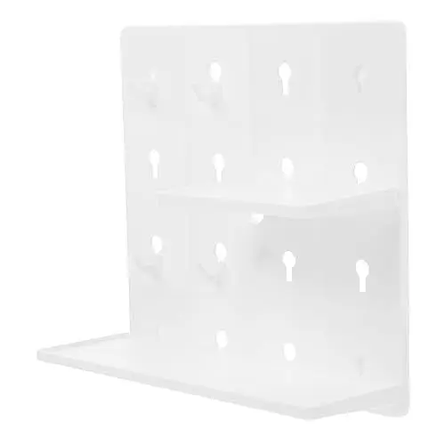 Produktbild: MUSISALY Stecktafel-organizer Aus Abs-material Selbstklebend Für Wandmontage Platzsparendes Regal Für Küche Bad Arbeitsbereich Und Bastelraum