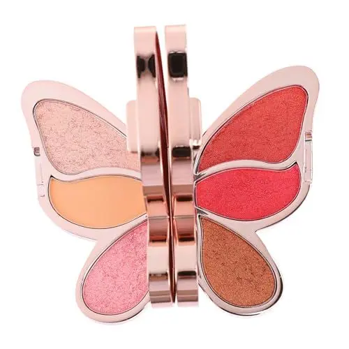 Produktbild: MUSISALY 6-farben-glitzer-lidschatten-palette Mit Natürlichem Effekt Multifunktionales Make-up-set
