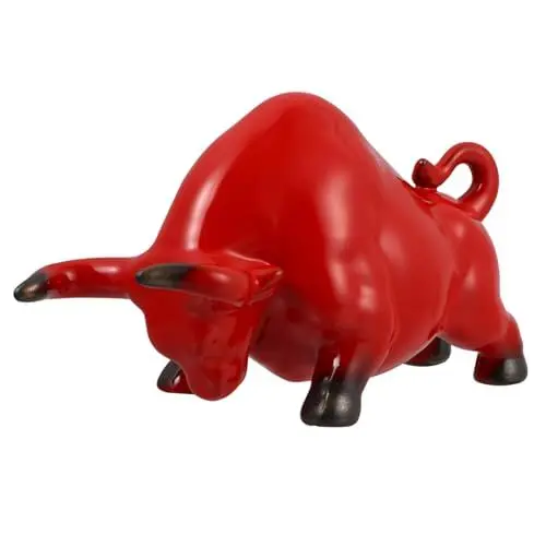 Produktbild: MUSISALY Realistische Bull Tee Haustier Keramik Bull Figur Teezeremonie Zubehör Für Matcha Tablett