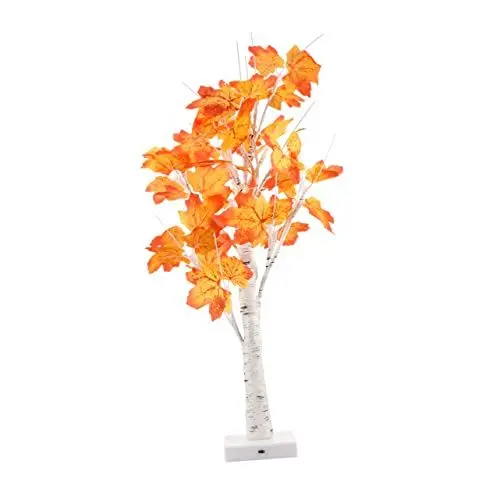 Produktbild: MUSISALY Baumlicht Led Lichtornament Simulation Ginkgo Lampe Außenlampe Farblicht Dekorative Lampe Für Haus Oder Büro