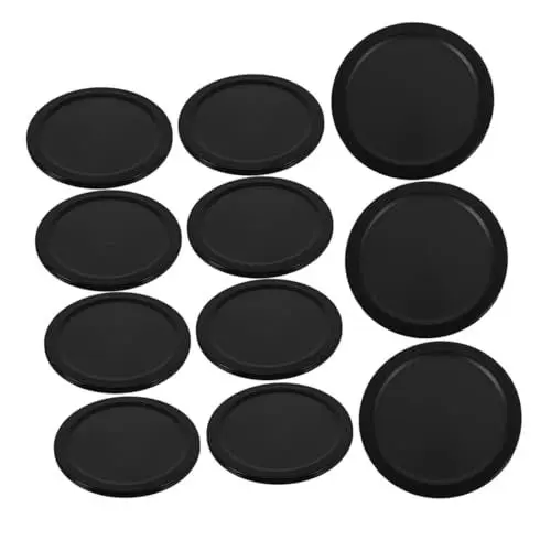 Produktbild: MUSISALY Eishockey-Pucks 20 Stück Ersatzpucks Tischhockey Zubehör Strapazierfähiger Kunststoff Verbesserte Manövrierfähigkeit