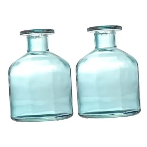 Produktbild: MUSISALY 2St Aromatherapie-Flasche Bunte Vasen Wasserpflanzvase Zylindervasen für Tafelaufsätze klare Vase blumengesteck blumenarrangement vases Bastelvasen aus Glas Vasenverzierungen Green