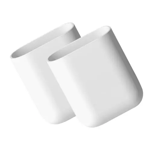 Produktbild: MUSISALY 2St Aufbewahrungsbox für die Wand graceling aufbewahrungsdose Halterung für Wandfernbedienung schwimmende Regale Wandbehälter Wand-Badezimmer-Organizer kleiner Zahnbürstenhalter