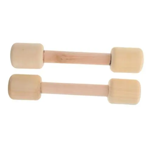 Produktbild: MUSISALY 2-teiliges Hantelset Aus Holz für Jungen und Mädchen Kleinkinder Trainingsgewichte Set für Fitnessgeräte Im Vorschulalter