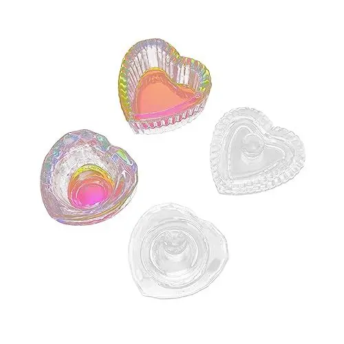 Produktbild: MUSISALY 2er-packung Kristall-nagelkunstbecher Mit Deckel Acryl-flüssigkeitsbehälter Für Maniküre Leicht Und Tragbar