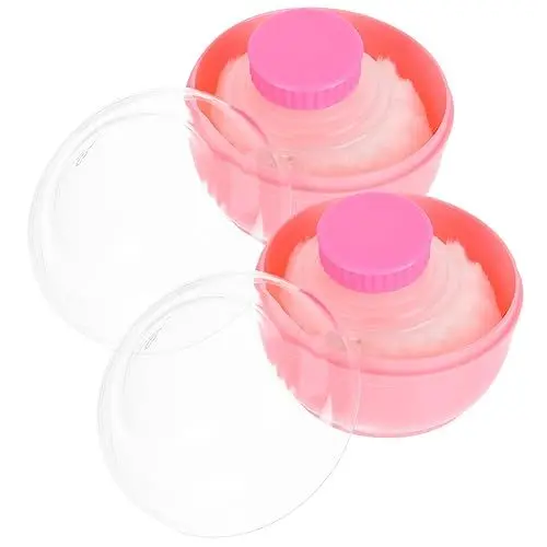 Produktbild: MUSISALY Puderquasten-etui Für Säuglinge 2er-pack Baby-puderquasten-box Für Jungen Und Mädchen Weicher Make-up- Tragbarer Körperpuderbehälter Zum Abstauben