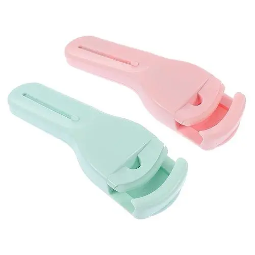 Produktbild: MUSISALY 2 Stück Wimpernzangen-clips Make-up-tools Für Augen Ergonomischer Griff Kunststoffrahmen Mit Silikonpolstern Für Verschiedene Augenformen