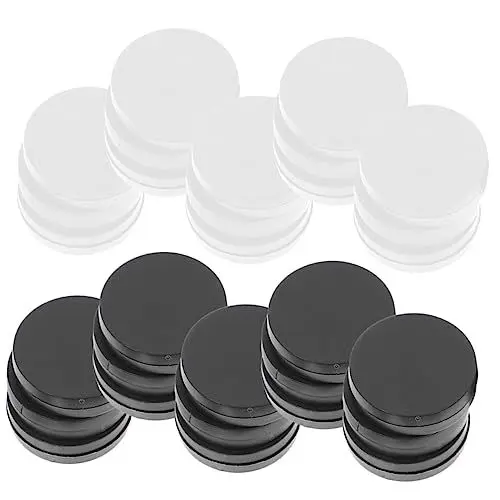 Produktbild: MUSISALY 30 Stück Ersatzzubehör Für Schachfiguren Backgammon-spielsteine Backgammon-würfel Schach Dame Weißes Schach Dame Schach Klassischer Schachersatz Praktischer Schachersatz Plastik
