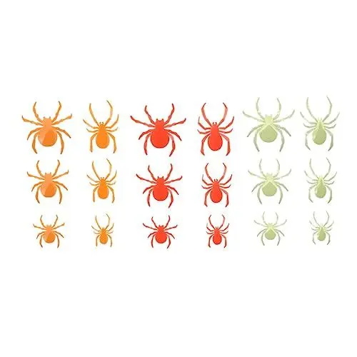 Produktbild: MUSISALY 36 Stück Halloween-dekorationen Mit Großen Spinnen 3d-aufkleber Pvc-material Selbstklebende - Und Fensterdekorationen Für Halloween-partys