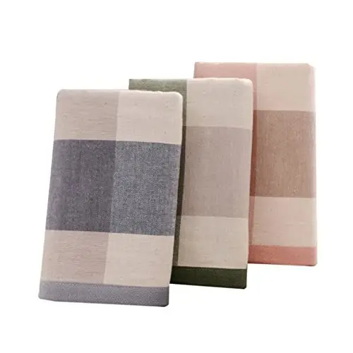 Produktbild: MUSISALY 3 Stück Kariertes Handtuch Hautfreundliches Handtuch Absorbierendes Küchenhandtuch Putzlappen Badetuch Handtuch Aus Reiner Baumwolle Make Up Tücher Für Gesicht