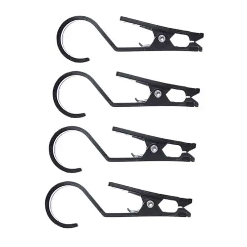 Produktbild: MUSISALY Camping Zelt Zubehör 4 Pack Zelt Baldachin Clip Haken Multi-Funktion Tragbare Nicht-