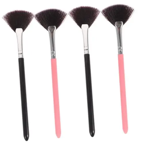 Produktbild: MUSISALY 4-teiliges Make-up-pinsel-set – Griff in Fächerform Rougepinsel Für Creme &