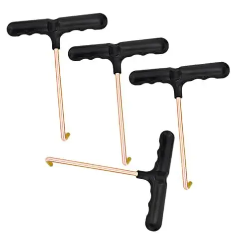 Produktbild: MUSISALY 4 Stücke Hockey Skate Spanner Werkzeug Skate Schnürsenkel Puller Schlittschuhe Boot Schnürsenkel Haken Ergonomischer Griff Für Frühling
