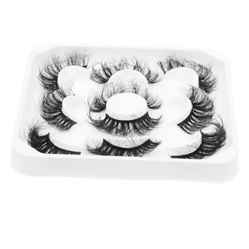 Produktbild: MUSISALY 5paare Wimpern-extensions Flauschige Weiche Falsche Wimpern Für Natürliches Makeup Für Partys Und Alltag Leicht Anpassbar Und Bequem Zu Tragen
