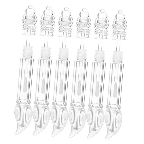 Produktbild: MUSISALY 6 Stück Transparente Leere Lipgloss-tuben Mit Pinselspitze Nachfüllbarer Lipgloss-behälter Für Diy
