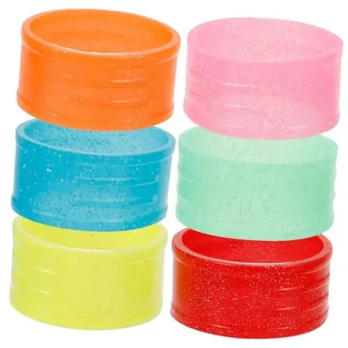 Produktbild: MUSISALY Griffband Tennis 6 Stück Tennisschläger Dichtungsring Tenniszubehör Wiederverwendbarer Schlägerring Kleiner Overgrip Schutz Badminton Tennisgriffe Badmintonschlägergriffe Professioneller