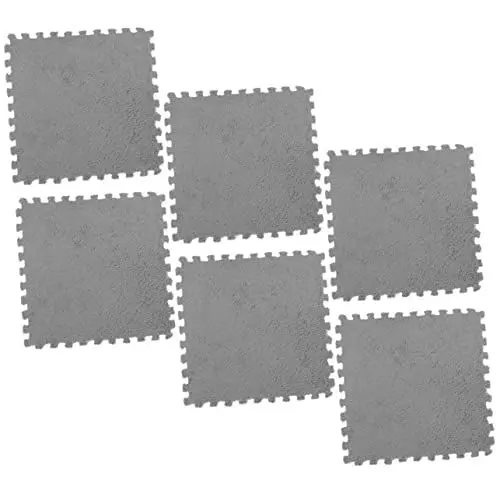 Produktbild: MUSISALY 6st Puzzle-Matte Bodenfliesen Für Den Haushalt Puzzle-bodenbelag Rätsel Für Kleinkinder Spielmatte Für Spielmatten Für Kleinkinder Babymatte Für Den Boden Verriegelung Eva Grey