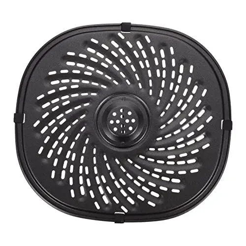 Produktbild: MUSISALY Airfryer Air Fryer Frittierbrett Fritteusen-pfannenwerkzeug Für Die Luftfritteuse Universelle Heißluftfritteusenpfanne Wiederverwendbare Grillschalen Bbq Grillplatte Trennplatten Black