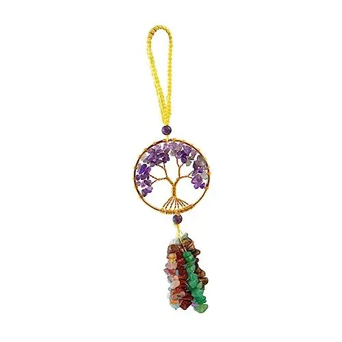 Produktbild: MUSISALY Ornament Kristall Baumschmuck Boho Meditation Wohnkultur Wanddekoration Fensteranhänger Lampenanhänger Für Hochzeitsdekorationen