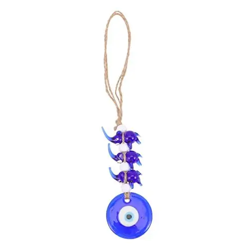 Produktbild: MUSISALY Blaues Auge Zauber Abziehbilder Zauber des Bösen Blicks Böser Blick-Ornament Evil Eye Wandbehang Evil Eye Anhänger Böser Blick Armband Sicht Reize Wanddekoration Hängend Blue Glas