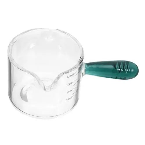 Produktbild: MUSISALY 125ml Espresso Glas Tasse Kaffee Tee Krug Doppel Auslauf Design Für Bar Küche
