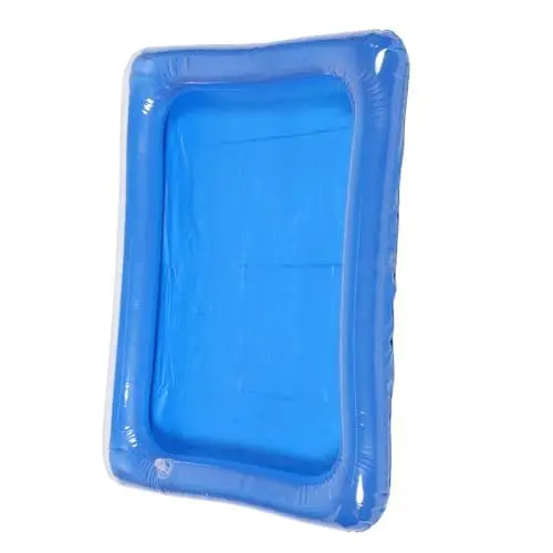 Produktbild: MUSISALY Kinderbecken Kinder wasserspielzeug kinderpool wasserspielzeug für Kinder Sommer fischteich Babybecken Angelteich Schwimmbad aufblasbarer Pool Wasserbecken PVC Sky-Blue