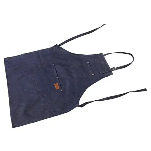 Produktbild: MUSISALY Küchenschürze Schürzen Schürzenkleid Verstellbare Latzschürze Schürzen Mit Taschen Für Köche Grillen Küche