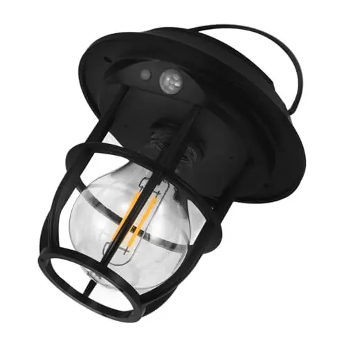 Produktbild: MUSISALY Outdoor-Campingleuchten aufladbare Zeltlampe wilde Zeltlampe Zeltzubehör Solarladungszeltlampe Solarbetriebene Zeltleuchte praktische Campinglampe tragbare Campingleuchte Abs Black