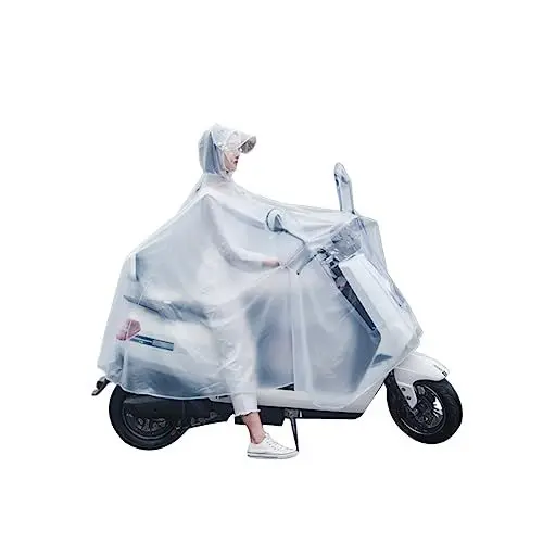 Produktbild: MUSISALY Electrombile Rider Regenbekleidung Pvc-regenmantel Herren/damen Outdoor Kompakte Tasche Schnelltrocknend