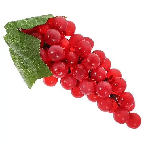 Produktbild: MUSISALY Schaum Trauben String Modell Künstliche Pflanze Gefälschte Obst String Rot Faux Trauben Für Shop Home Foto Prop