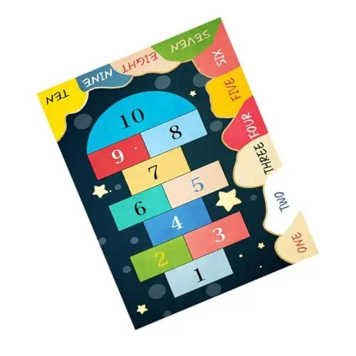 Produktbild: MUSISALY Teppich Für Kinder Autospiel Lustige Bodenmatte rutschfest Bequem Dekorativ Für Spielzimmer Schlafzimmer