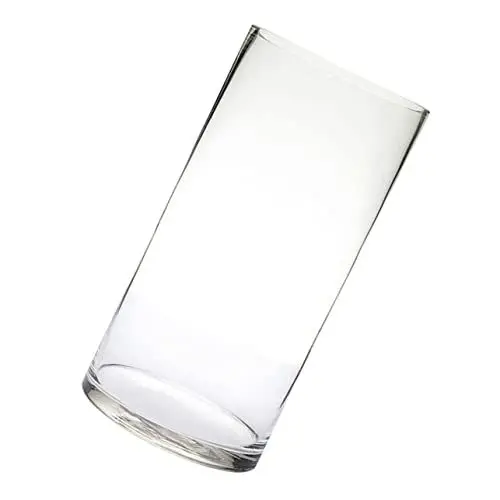 Produktbild: MUSISALY Längliche Vase Blumenkübelvasen Moderne Zylindervase aus Glas Wohnkultur runde Vasen Blumen dekorativer Behälter