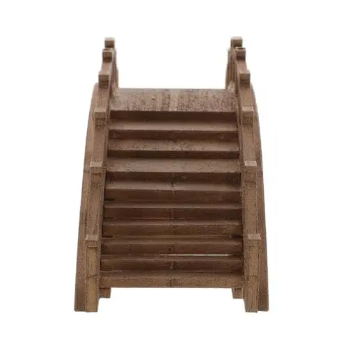 Produktbild: MUSISALY Die Brücke Antike Bogenbrücke Bastelmaterial Kleiner Garten Holzbrücke Architekturdekoration Fairy Gardens Brücke Mikrobrückendekoration Zubehör Für Mikroszenen Kleine Brückenstütze Hölzern