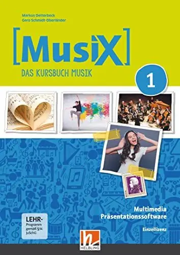 Produktbild: MusiX 1 (Ausgabe ab 2019) Präsentationssoftware Einzellizenz: Das Kursbuch Musik 1 (MusiX. Neuausgabe 2019: Ausgabe D)