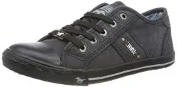 Produktbild: MUSTANG Damen Canvas Sneaker Schwarz/Dunkelgrau, Schuhgröße:EUR 40
