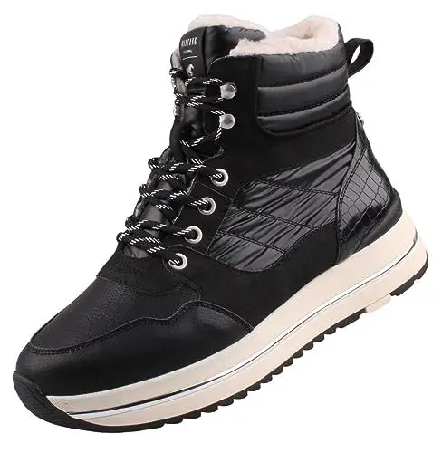 Produktbild: MUSTANG Damen High Top Sneaker gefüttert Schwarz, Schuhgröße:EUR 40