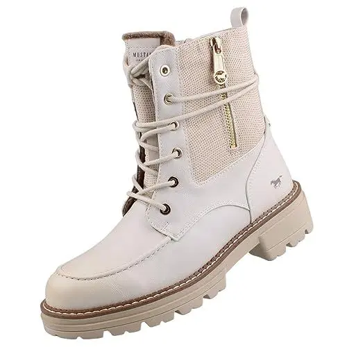 Produktbild: MUSTANG Damen Stiefelette Beige, Schuhgröße:EUR 37